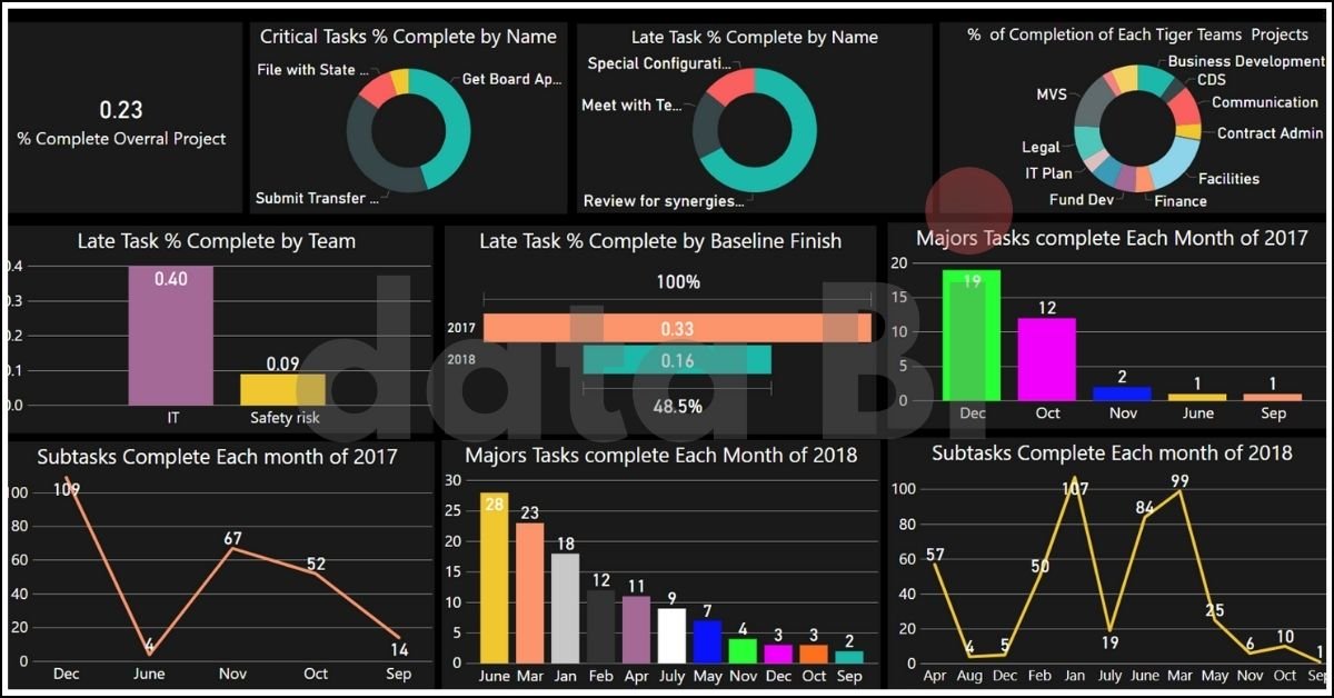 Task Anlaysis Management Report with Tableau